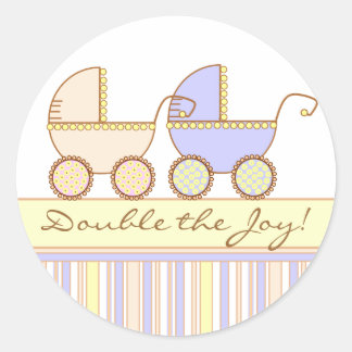 Rond Sticker pour fille et garçon double portage