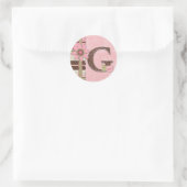 Rond Sticker pour fille G (Sac)