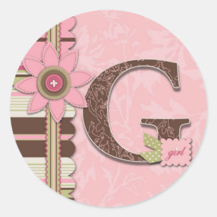Rond Sticker pour fille G