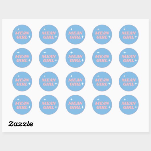 Rond Sticker pour fille moyenne (Feuille)