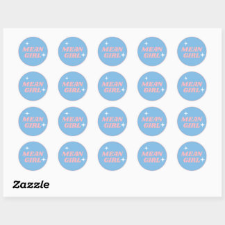 Rond Sticker pour fille moyenne