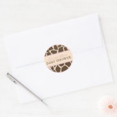 Rond Sticker pour filles Safari D2 (Enveloppe)