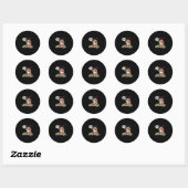 Rond Sticker pour fourmi fabricant d'argent (Feuille)