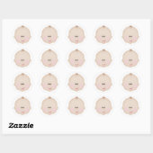 Rond Sticker pour garçon d'anniversaire (Feuille)