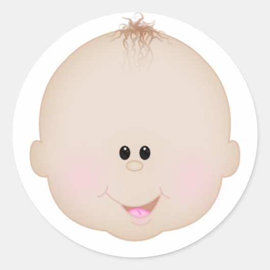 Rond Sticker pour garçon d'anniversaire (Devant)