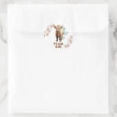 Rond Sticker pour garçon de l'équipe de Heifer ou Bull  (Sac)