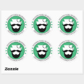 Rond Sticker pour Gentlmen (Feuille)