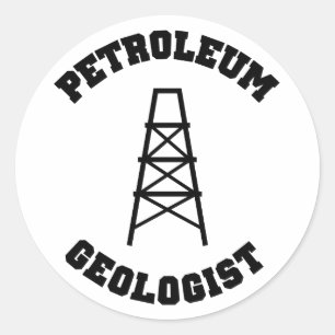 Rond Sticker pour géologue pétrolier
