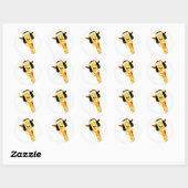Rond sticker pour girafe (Feuille)