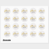Rond Sticker pour graduation en brosse rustique ou scea (Feuille)