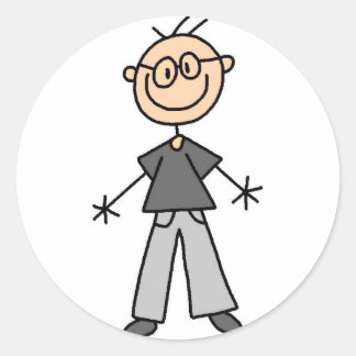 Rond Sticker pour grand-père Figure