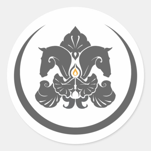 Rond Sticker pour gros logo (Devant)