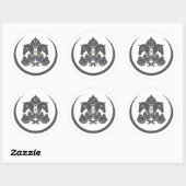 Rond Sticker pour gros logo (Feuille)