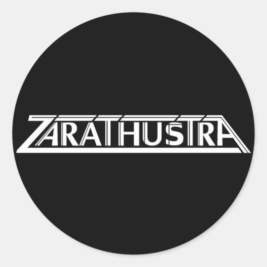Rond Sticker pour gros logo Zarathustra (Devant)