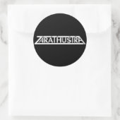 Rond Sticker pour gros logo Zarathustra (Sac)