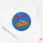 Rond Sticker pour Halloween Boo Drôle (Enveloppe)