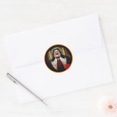 Rond Sticker pour Halloween Dracula (Enveloppe)