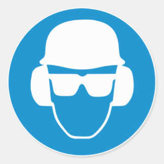 Rond Sticker pour homme de sécurité