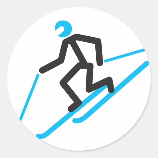 Rond Sticker pour homme Tele Stick (Devant)