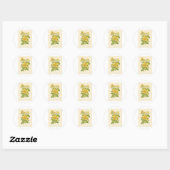 Rond Sticker pour impression de St. John's Wort, fleurs (Feuille)