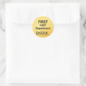 Rond Sticker pour insigne de nom (Sac)
