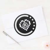 Rond Sticker pour insigne raoo401 (Enveloppe)