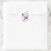 Rond Sticker pour jus simplifié (blanc bg) (Sac)