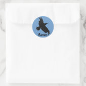 Rond Sticker pour la faune de Black Raven (Sac)