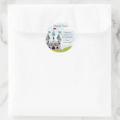 Rond Sticker pour la fête d'anniversaire de la princess (Sac)