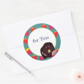 Rond Sticker pour la fête des enfants Mole (Enveloppe)