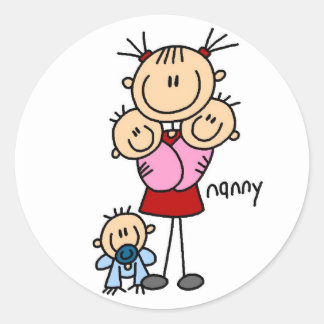 Rond Sticker pour la figure de nounou