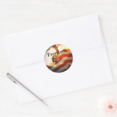 Rond Sticker pour la liberté (Enveloppe)