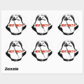 Rond Sticker pour la mâchoire de sel (Feuille)