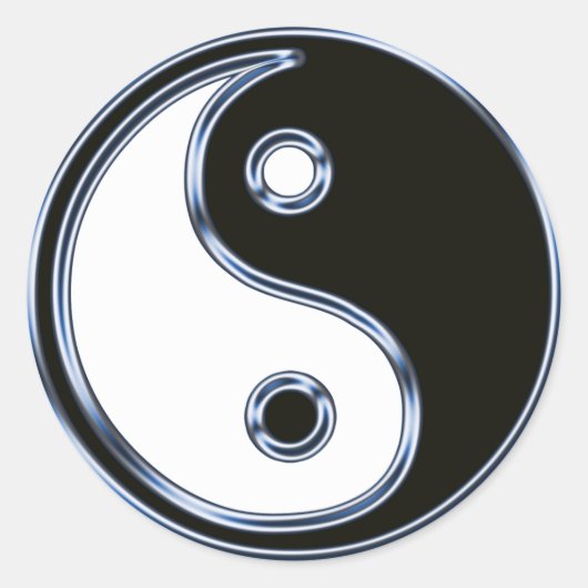 Rond Sticker pour la médaille Yin et Yang (Devant)