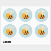 Rond Sticker pour la mine d'abeilles (Feuille)