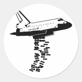 Rond Sticker pour la navette spatiale
