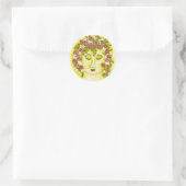 Rond Sticker pour la nymphe rose (Sac)