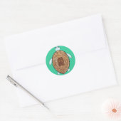 Rond Sticker pour la paix (Enveloppe)