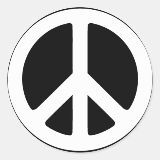 Rond Sticker pour la paix (Devant)