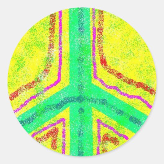 Rond Sticker pour la paix (Devant)