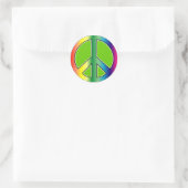 Rond Sticker pour la paix (Sac)