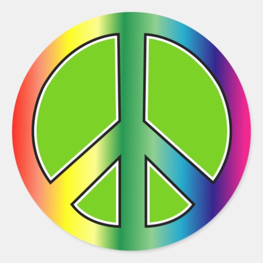 Rond Sticker pour la paix (Devant)