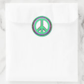 Rond Sticker pour la paix glacière (Sac)
