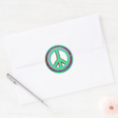 Rond Sticker pour la paix glacière (Enveloppe)