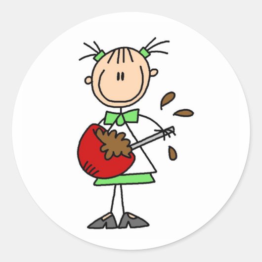 Rond Sticker pour la préparation des aliments (Devant)