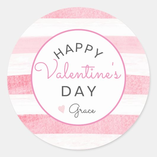 Rond Sticker pour la Saint-Valentin, Sticker pour le co (Devant)