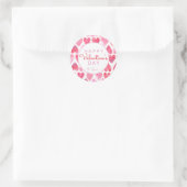 Rond Sticker pour la Saint-Valentin, Sticker pour le co (Sac)