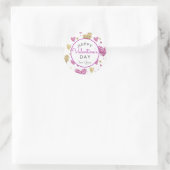 Rond Sticker pour la Saint-Valentin, Sticker pour le co (Sac)