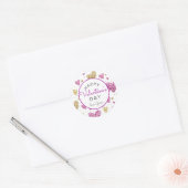 Rond Sticker pour la Saint-Valentin, Sticker pour le co (Enveloppe)
