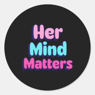 Rond Sticker pour la santé mentale des femmes